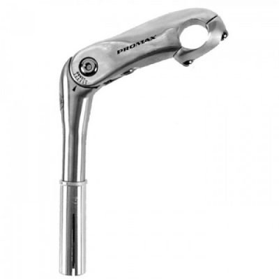Promax 400212 Ρυθμιζόμενος Λαιμός Alloy 22,2 Με Αντάπτορα 25,4 (105/180mm) - Ασημί