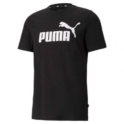 Puma 586666-01 Ess Logo Tee (Black)